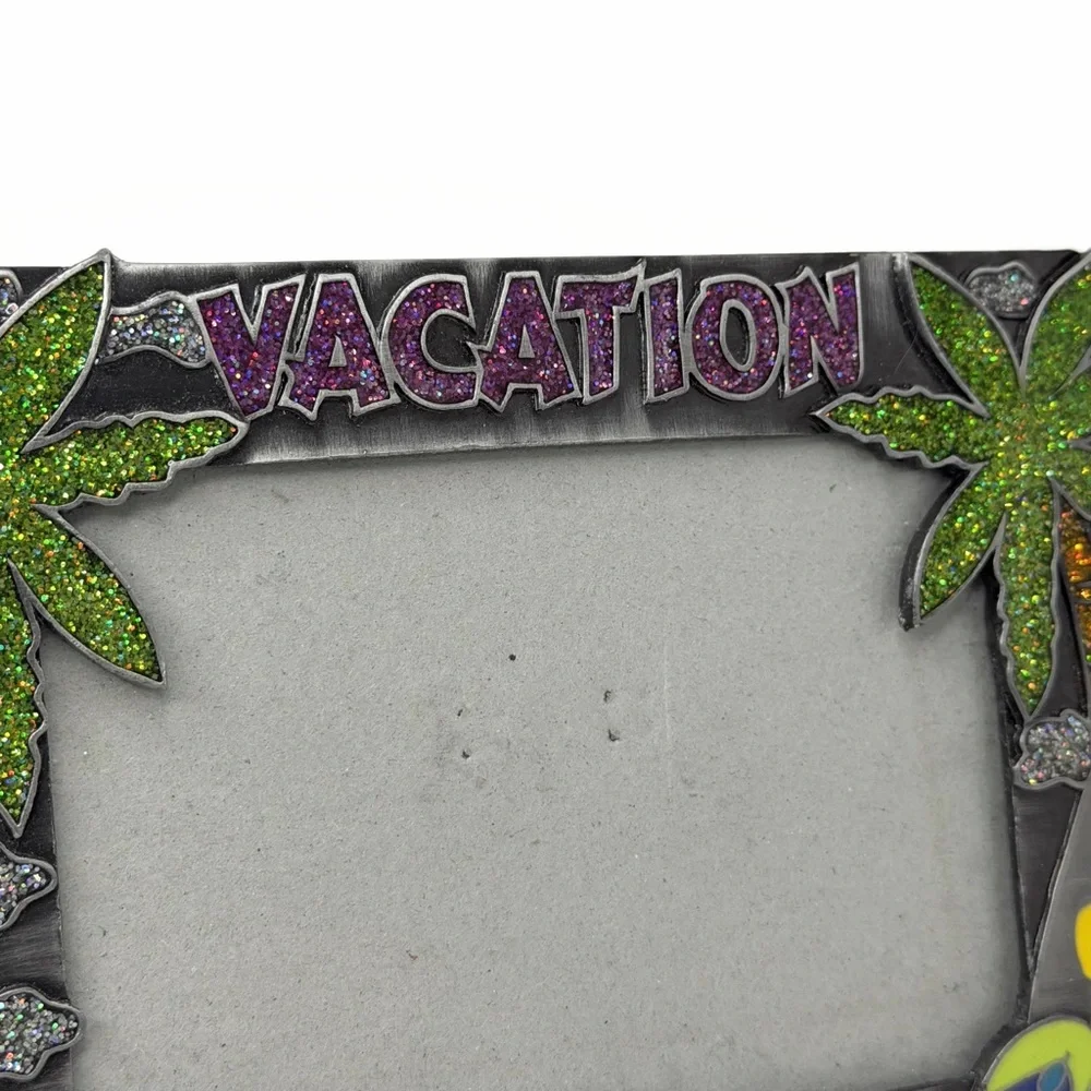 Metal Glitter Vacation “Longboat Key, Fl” Picture Frame